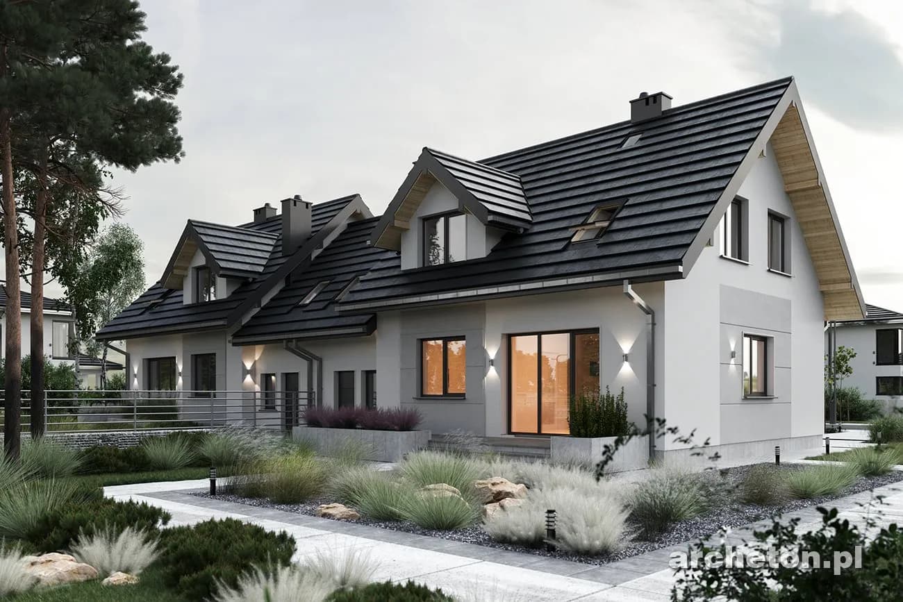 Projekt domu Tosia Duo - Widok z schodami